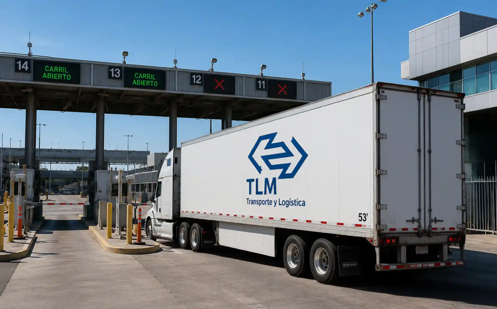 Unidad de TLM en el cruce fronterizo Tijuana Otay Mesa