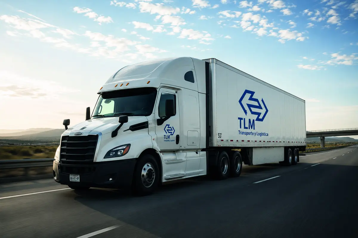 Unidad TLM realizando transporte de carga